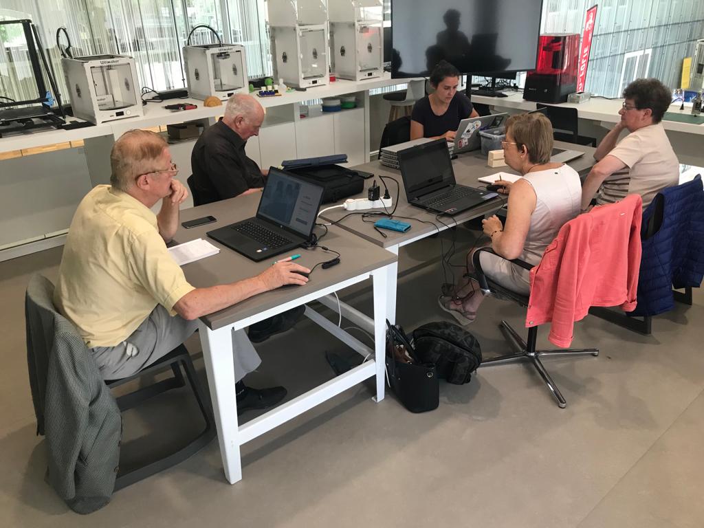 Photo du déplacement à Saint-Omer dans le cadre de la démarche Itinéraires numériques