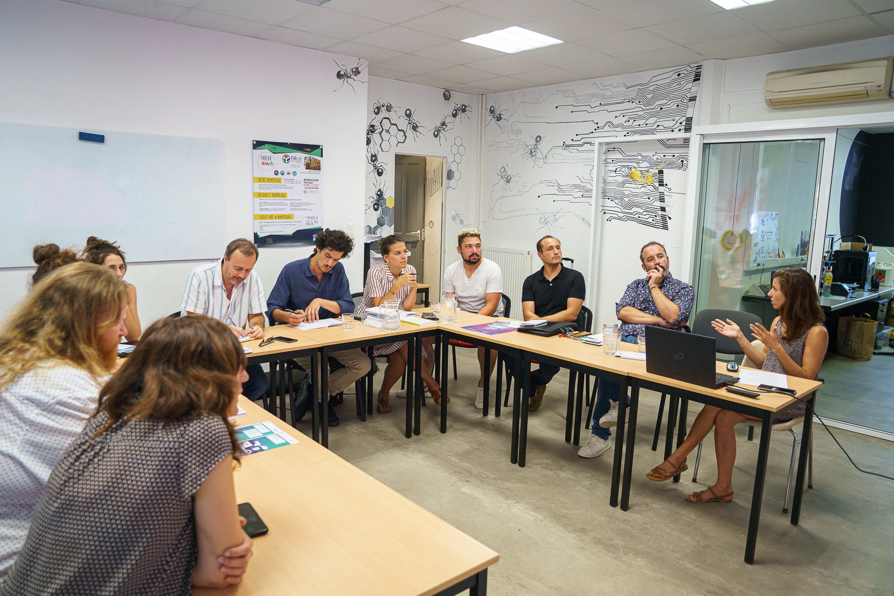 Photo du déplacement à Draguignan dans le cadre de la démarche Itinéraires numériques