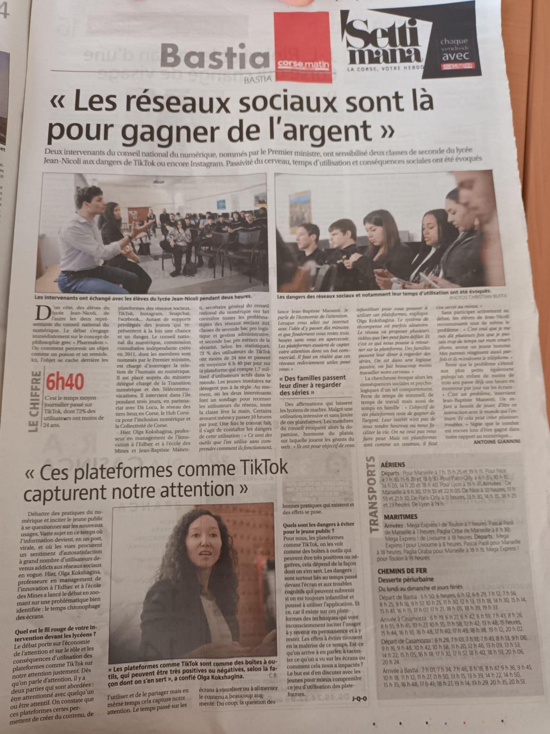 visuel corse matin itinéraires numériques